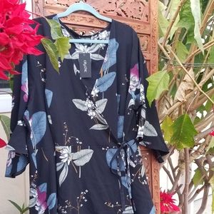 City Chic romantic wrap top